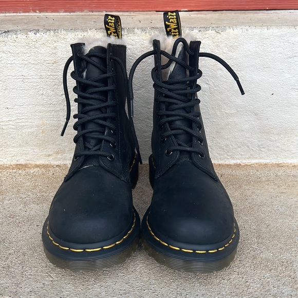 Dr. Martens 1460 Serena Faux Fur-Lined Boots - Picture 3 of 15
